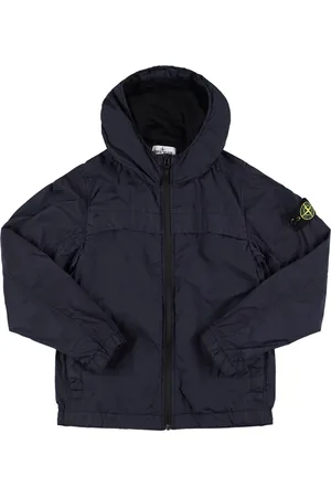 Stone Island Windjacke Aus Nylon Mit Kapuze