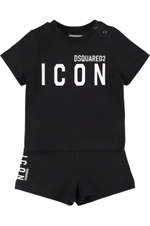 Dsquared2 T-shirt Und Trainingsshorts Aus Baumwollfleece