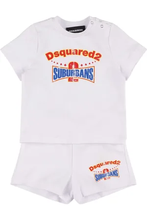 Dsquared2 T-shirt Und Trainingsshorts Aus Baumwollfleece