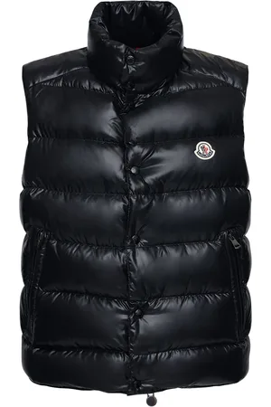 Moncler Daunenweste Aus Nylonlacqué Mit Logodetail
