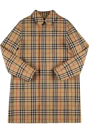 Burberry Trenchcoat Aus Baumwolle Mit Karodruck