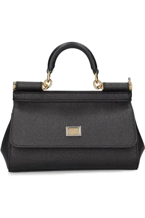 Dolce & Gabbana Mini-handtasche Aus Dauphine-leder "sicily"