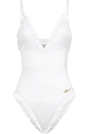Chloé Ruffled Nylon Bodysuit