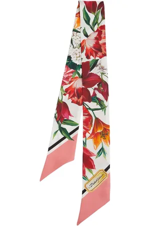 Dolce & Gabbana Bandeau-schal Aus Seide Mit Druck