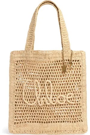 Chloé Summer Banana Crochet Tote Bag