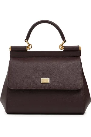 Dolce & Gabbana Kleine Tasche Aus Dauphineleder "sicily"