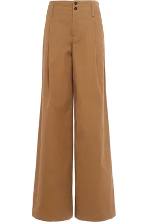 Chloé Cotton Canvas Wide Pants