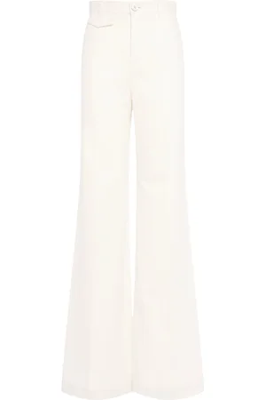 Chloé High Rise Cotton Flared Pants