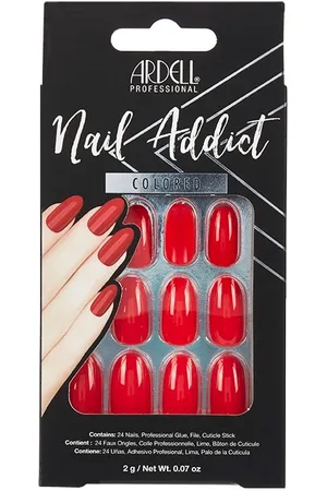 Ardell Nail Addict Colored Cherry Red
