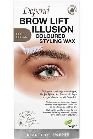 Depend Perfect Eye Brow Illusion Coloured Styling Wax Soft Brown