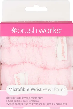 Brushworks Microfibre Wrist Wash Bands 2 Pack