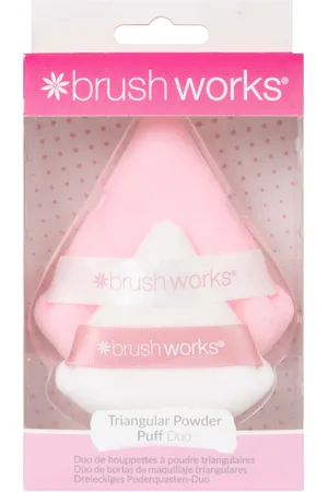 Brushworks Triangular Powder Puff Duo