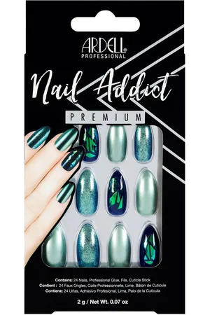 Ardell Nail Addict Green Glitter Chrome