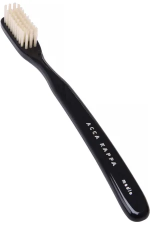 ACCA KAPPA Tooth Brush Vintage Hard Nylon Bristles Black