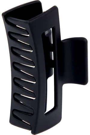 By Lyko Rectangular Rubberized Hair Clip Black