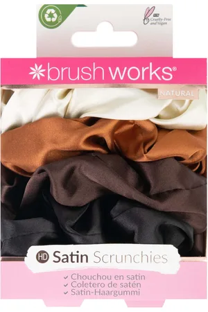 Brushworks Satin Scrunchies