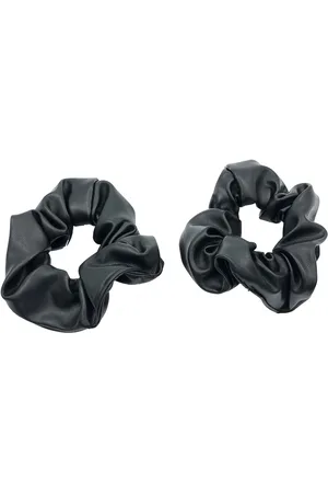 By Lyko Scrunchies aus Lederimitat Black