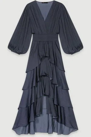 Maje Langes Rüschenkleid