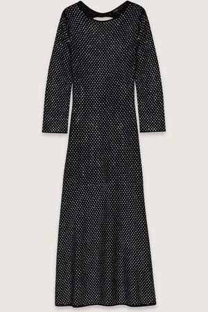 Maje Langes Strass-kleid