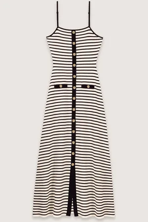 Maje Langes Kleid Aus Rippstrick