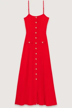 Maje Langes Kleid Aus Rippstrick