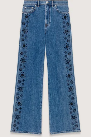 Maje Jeans Mit Strass-stickerei