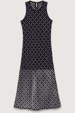 Maje Langes Kleid Aus Guipure-spitze
