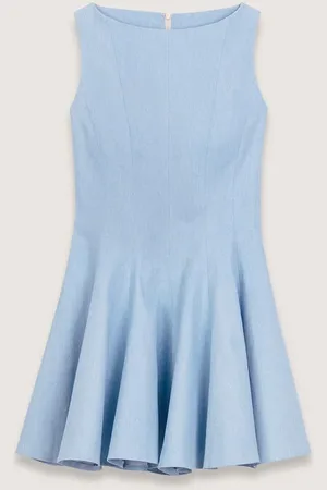 Maje Kurzes Ausgestelltes Baumwollkleid