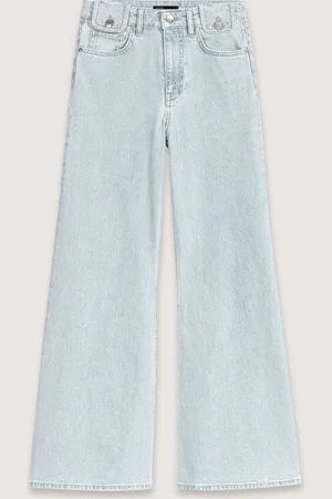 Maje Weite Jeans Mit Waschung