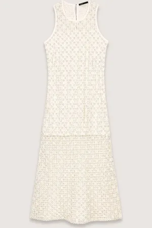 Maje Langes Kleid Aus Guipure-spitze