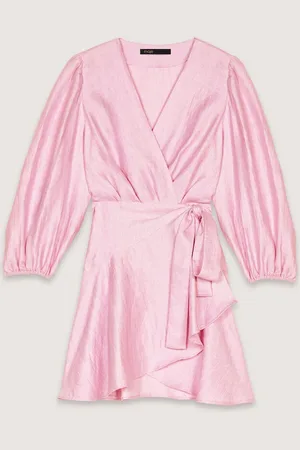 Maje Wickelkleid Aus Leinen