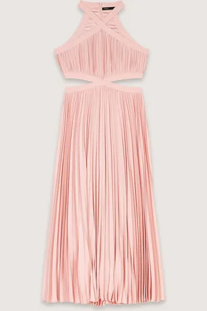 Maje Langes Plissiertes Kleid