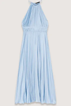 Maje Langes Plissiertes Kleid