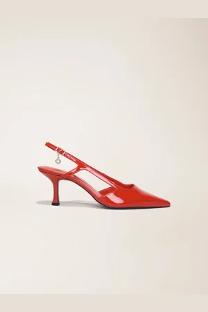 Maje Slingback-pumps Aus Lackleder