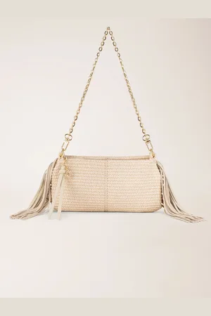 Maje Miss M-clutch In Bast-optik