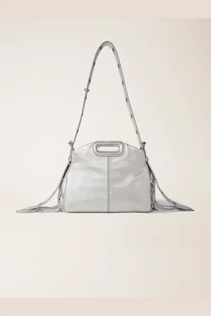 Maje Tasche Miss M Mini, Metallic-leder
