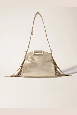 Maje Tasche Miss M Mini, Metallic-leder