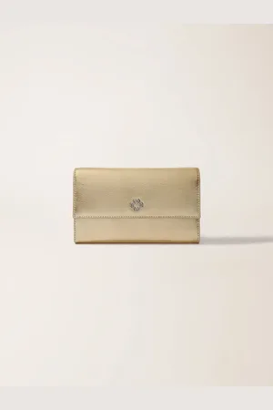 Maje Leder-clutch Mit Kette