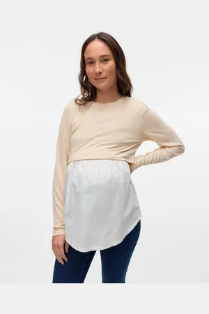Mama;licious Normal Geschnitten Rundhals Top