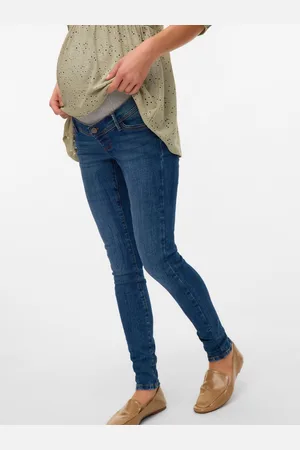Mama;licious Slim Fit Niedrige Taille Jeans