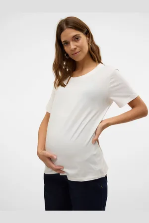 Mama;licious Normal Geschnitten Rundhals T-shirt