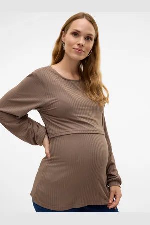 Mama;licious Normal Geschnitten Rundhals Top