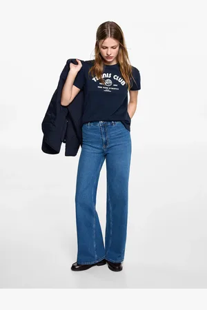 MANGO Wide Leg-Jeans - Mädchen - L