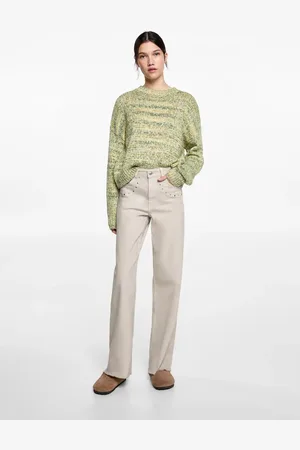MANGO Jeans straight Nieten - Mädchen - XL