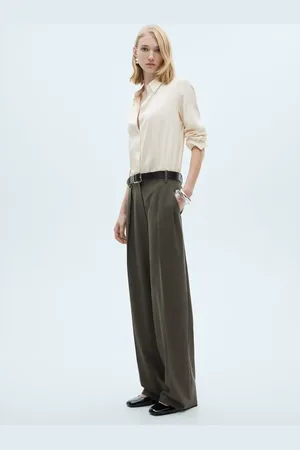 MANGO Fließende Satinbluse - Damen - XL