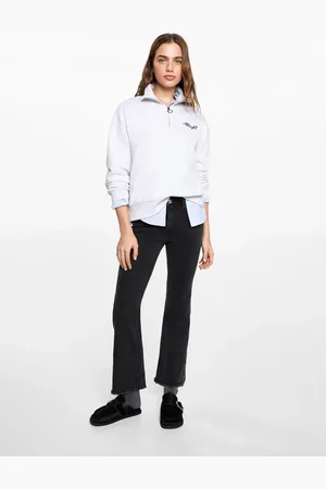 MANGO Kurze Flared-Jeans - Mädchen - M