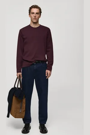 MANGO Langarmshirt regular fit - Herren - XL