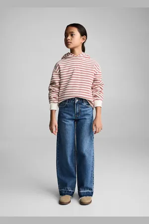 MANGO Wideleg-Jeans mit ausgefranstem Saum - Kinder - 8