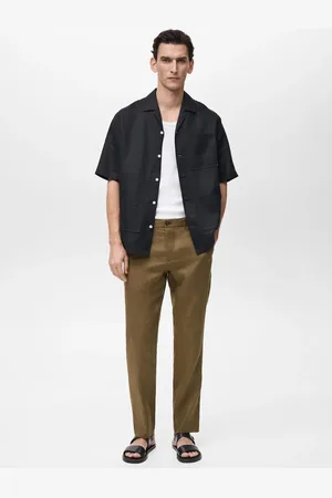 MANGO Slim Fit-Hose aus 100 % Leinen - Herren - 44