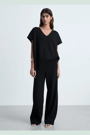 MANGO Strick-Top mit V-Ausschnitt - Damen - S
